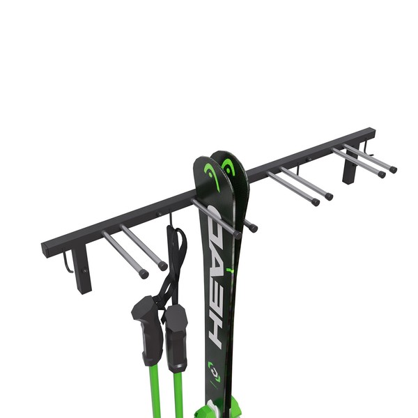Skihalterung S3 Wand Skihalter FüR 4 Paare Nordic Walking Trekking StöCke 83 Cm-image
