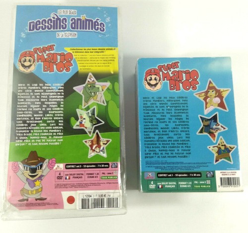 Super Mario Bros Set of 2 DVD Boxes Vol 1 and 3 New and Sealed Tracked Shipping - Picture 3 of 5