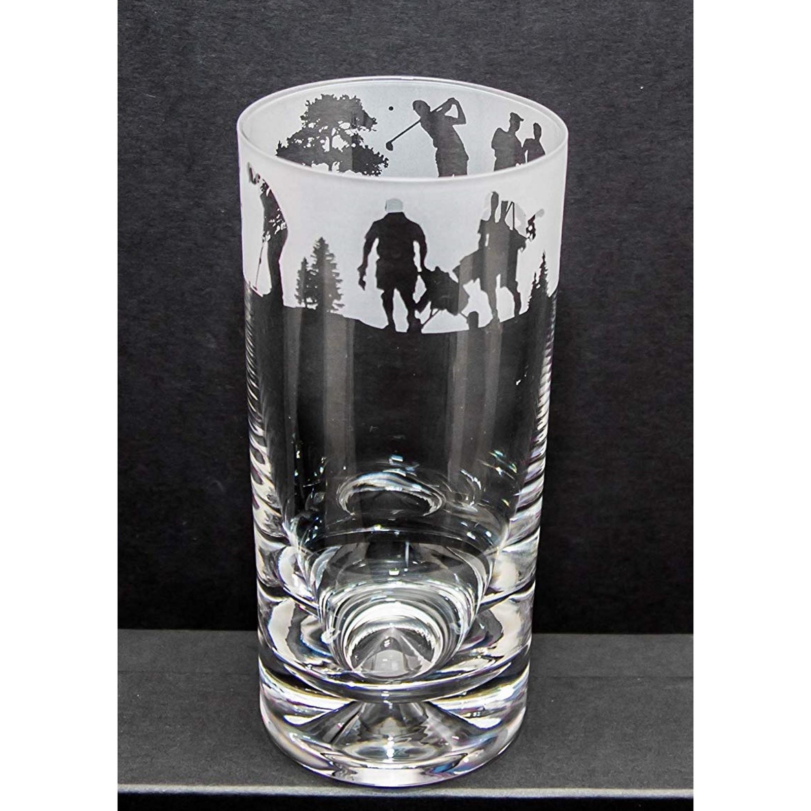 Animo Glass Golf Sandblast Engraved Highball Sport Decorated Tumbler Gift Boxed