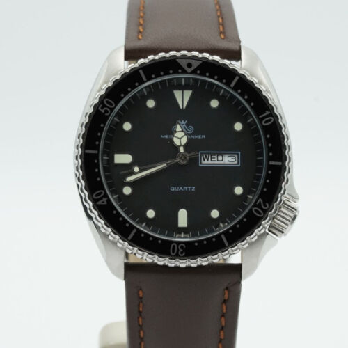 Master Anchor Diver Quartz Men's Watch 39MM Steel Vintage Band Wrist Watch - Picture 1 of 10