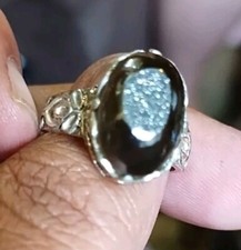 Drusy Quartz Sterling Silver Ring