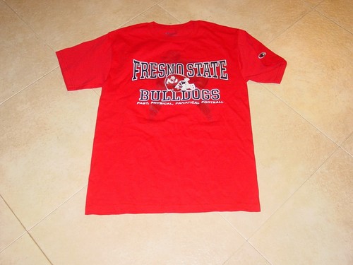 Cal State FRESNO STATE BULLDOGS CHAMPION FOOTBALL T-Shirt NEW .... SMALL - Picture 8 of 9