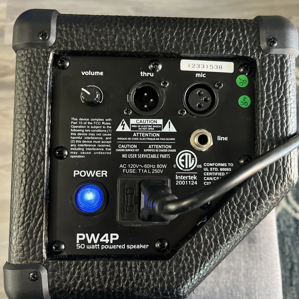 Powerwerks PW4P Powered Monitor Speaker With Manual - Image 3 of 4