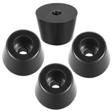 Rubber Feet Bumpers Pads D36x28xH25mm Black 4pcs
