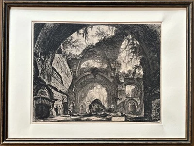 Giovanni Piranesi "Rovine d'una Galleria di Statue nella Villa Adriana a Tivoli" - Bild 1 von 4