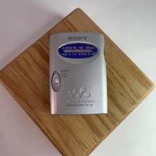 Sony SRF-59 AM/FM Walkman Radio Silver w/ Belt Clip - Tested Working