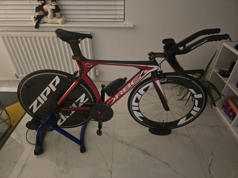 Orbea Ordu Full CarbonTT Time Trial Triathlon Frame Set With Zipp Wheel Set