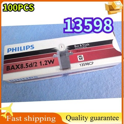 100PCS PHILIPS 13598 T5W 24V1.2W BAX8.5d/2 BAX10d/2 3200K meter lamp