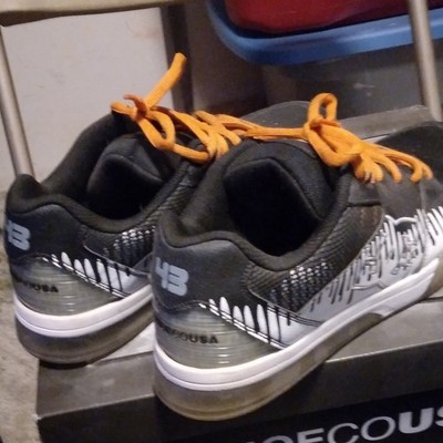 Ken Block DC's with orange laces