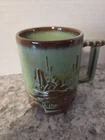 Vintage Frankoma "Roadrunner" C1 Mug Sage/Olive Green *Pre-Owned*