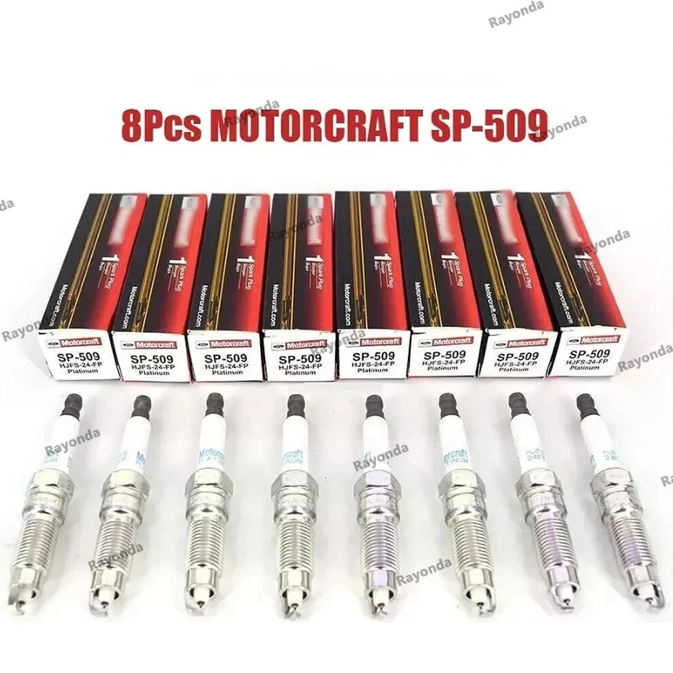 8x Ignition coil DG521 Spark Plug SP509 For Motorcra Ford F150 4.6L 5.4L - Image 4 of 4
