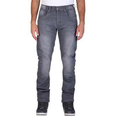 Modeka Men's Motorcycle Pants Glenn II 2 W33-L32 Motorcycle Jeans Soft Wash Grey