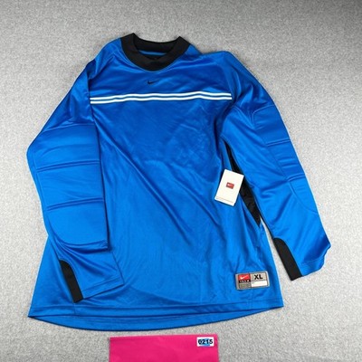 Nike Rio Goal Keeper Shirt XL Royal Blue Padded Dri Fot Long Sleeve Pullover New