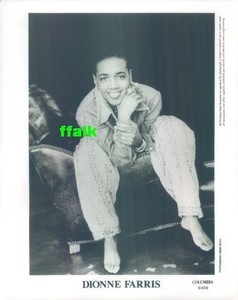Press Photo: DIONNE FARRIS 8x10 B&W 1994