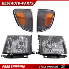 Black Headlights Corner Lights Fit For 98-2000 Toyota Tacoma 4wd Black Headlights Corner Lights Fit For 98-2000 Toyota Tacoma 4wd