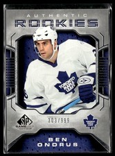 2006-07 Upper Deck Trilogy Ben Ondrus Rookie 303/999 Toronto Maple Leafs #154