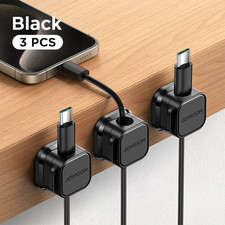 Magnetic Cable Clips Adhesive Cord Organizer Under Desk Wire Management