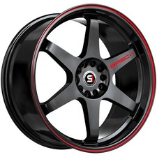 Spec-1 Spt-33 15x9 4x1004x4.5 15mm Blackred Wheel Rim 15 Inch
