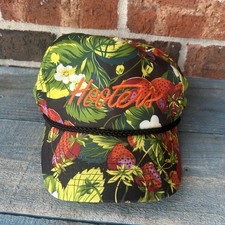 Vintage AOP 80’s 90’s Hat Rope STRAWBERRY PATCH Snap Back Hooters DAH Taiwan