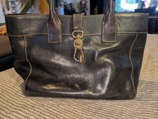 Borsa vintage Dooney Bourke verde marrone Amelie tote bag fiorentina vacchetta pelle