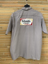 SCHMIDT’S BEER DELIVERY GUY WORK SHIRT RED KAP 3XL TALL 🍺🍺🍺