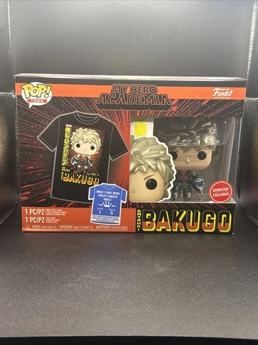 Katsuki BAKUGO L T-shirt Funko POP! and Tee My Hero Academia Gamestop Exclusive