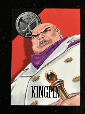 Kingpin Spider-Man 1996 Fleer #12 Marvel Vision MCU Comic Vintage Card