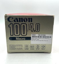 Used Canon 100mm f4 FD Macro w/ Extension Tube