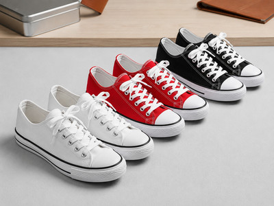 Mens Canvas Sneakers Low Top Casual Classic All Sport Lace Up Tennis Flat