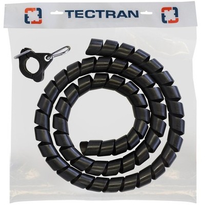 Tectran PT12BC Spiral Wrap   8 Ft., Black, 12 Ft. Connection Line, Plus Pro Tec