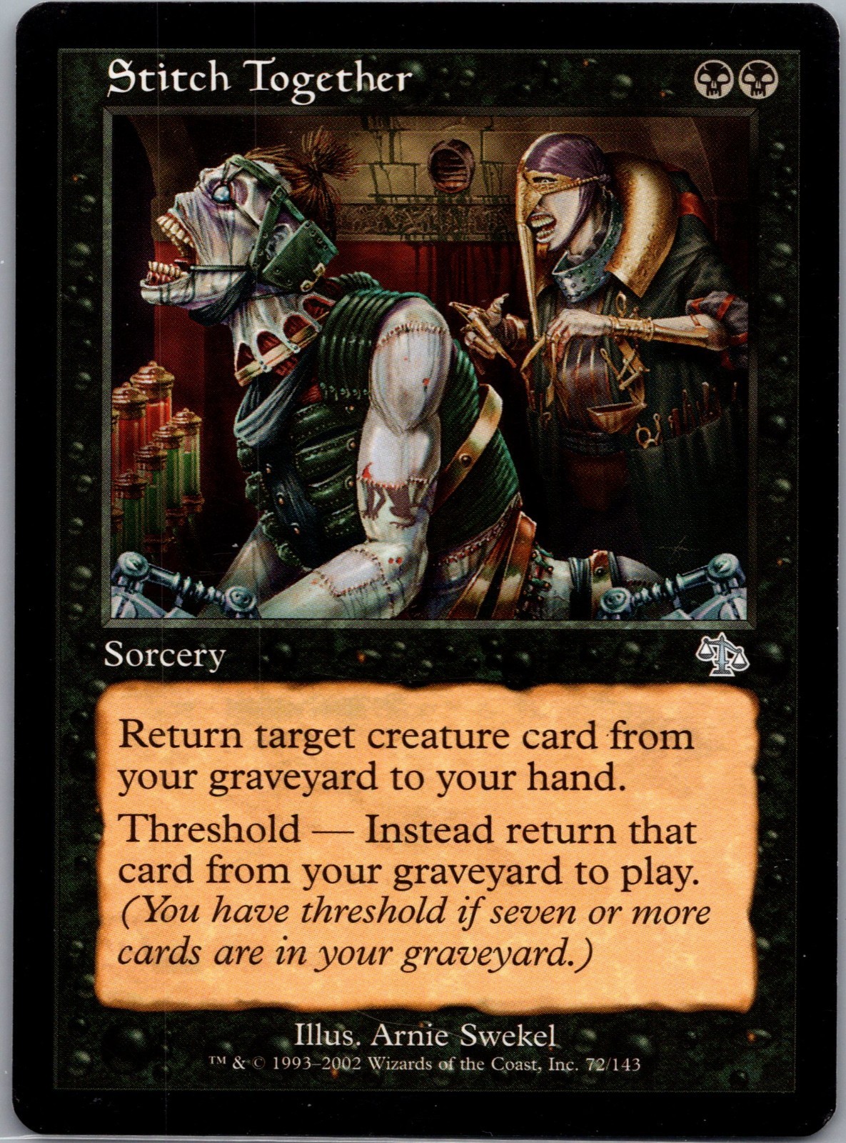 1x Stitch Together - Judgement - 72 MTG Magic - Uncommon - LP