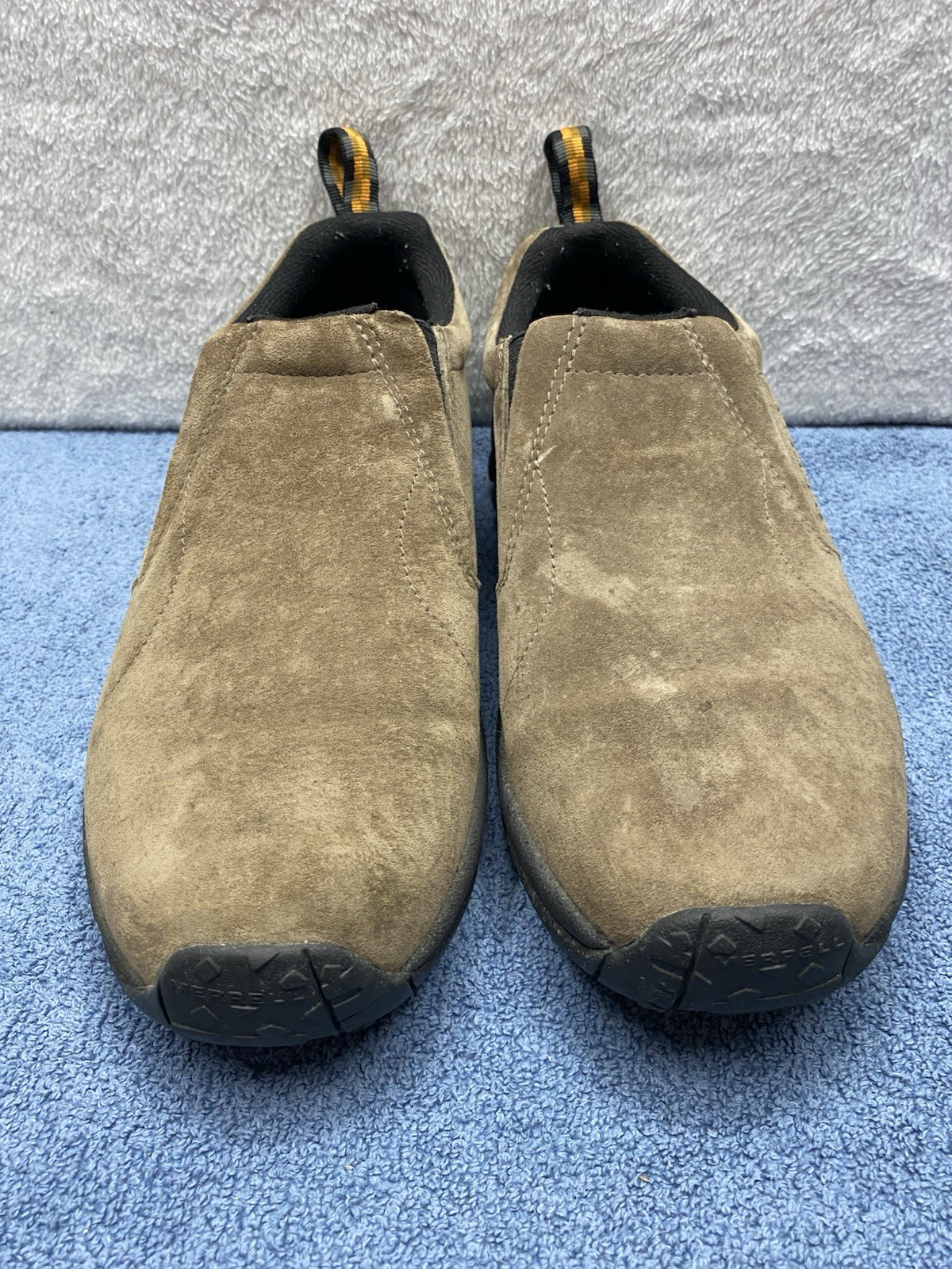 Scarpa slip on Merrell uomo Jungle Moc marrone Gunsmoke taglia USA 12 J60787