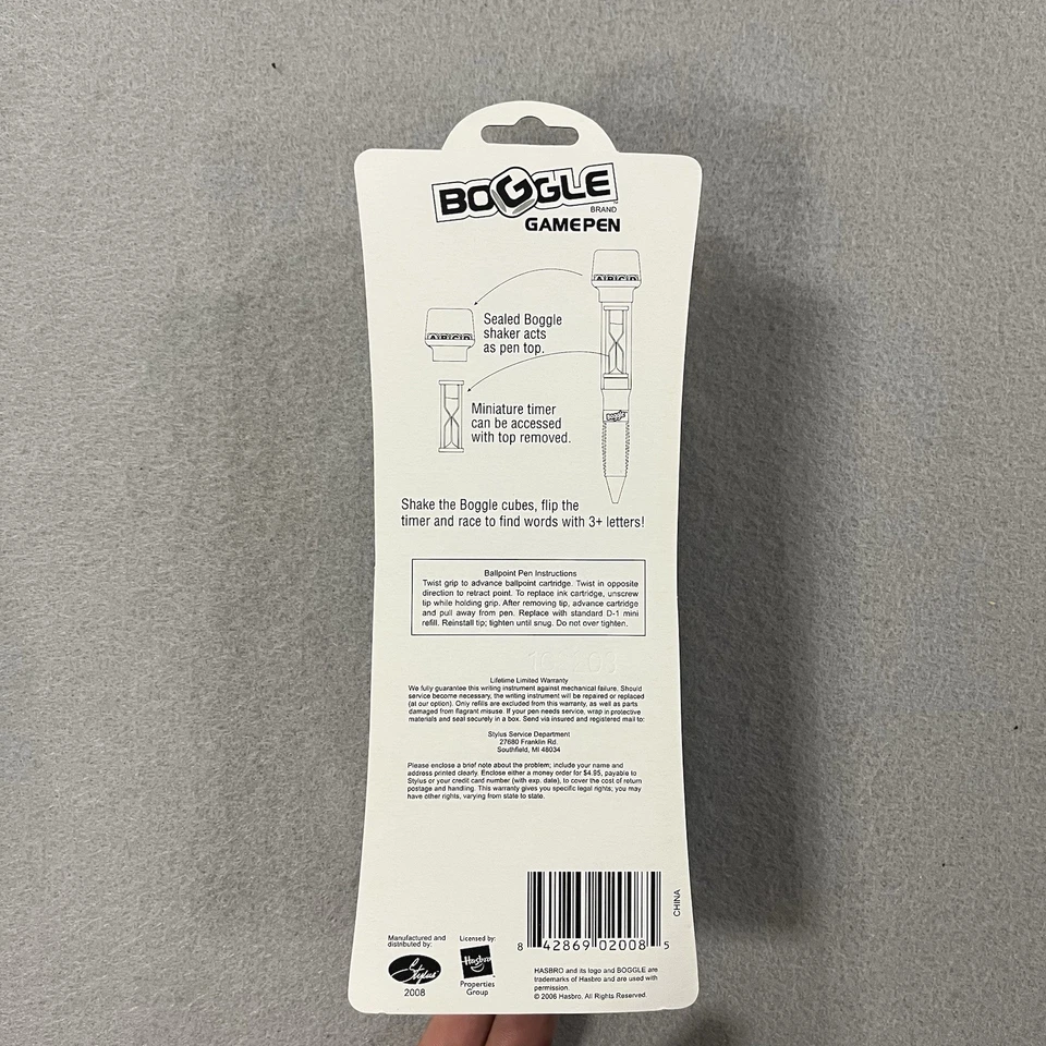 2006 Hasbro Boggle Game Pen & Timer Stylus RARE Word Fun - Image 2 of 2