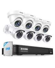 3K Lite Home Security Camera System with AI Human Vehicle Detection, H.265+ 8...