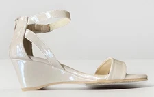 Pop Cream/LightPink Woman Ankle Strap Heel