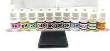 Gold Silver Platinum Testing Kit Test 9K 10K 12K 14k 18K 20k 22K 24k .999  more