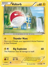 Voltorb #21/108 Xy - Roaring Skies Common Pokemon TCG MP