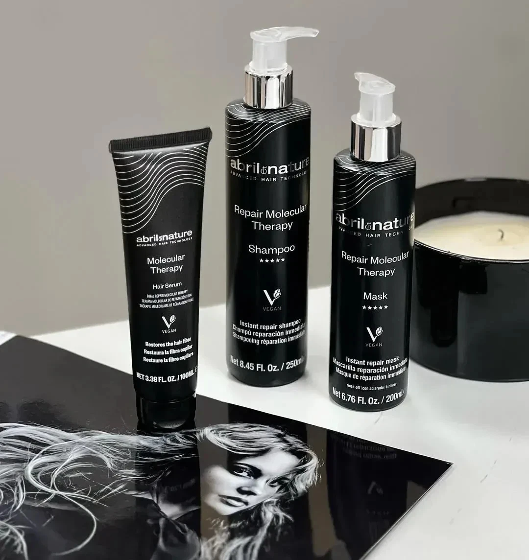 Abril et Nature Molecular Repair Shampoo, Mask, Serum, and Shine