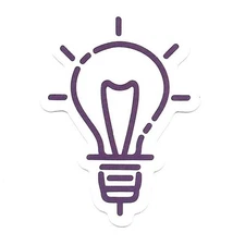 Lightbulb Idea Die Cut Vinyl Decal Water Resistant Journal Scrapbook Laptop