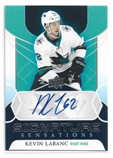20-21 Upper Deck Signature Sensations Kevin Labanc SS-KL