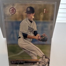 Topps 2017 Bowman Draft MacKenzie Gore Padres 1st Bowman BD-25
