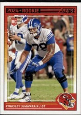 Kingsley Suamataia 2024 Score Kansas City Chiefs Rookie #331