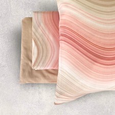 Bassetti Rippling P1 pink waves cotton sheet set
