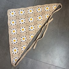 Flower Crocheted Bandana Headband