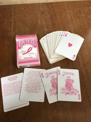 Bicycle Breast Cancer Research Foundation Playing Cards 2009 Pink Charity Deck