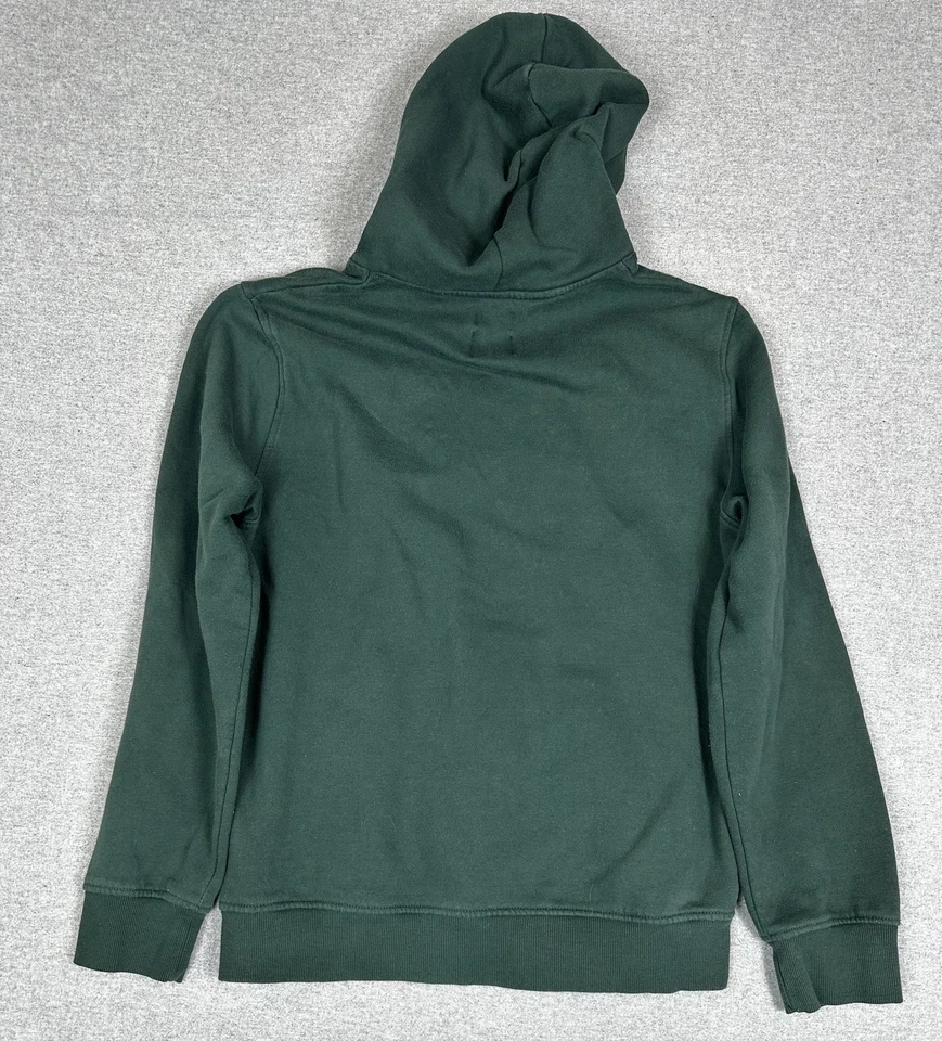 Sudadera con Capucha Buffalo David Bitton Para Hombre Mediana Verde Logo Polar Pullover Sudadera Foto 4 de 4