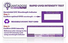 2nd Gen QuantaDose® Reusable UVC Light Test Card with UV Intensity Strip... 