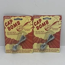 Lot Of 2 Vintage 2009 Schylling's Die Cast Metal Caps Bomb - NEW SEALED IN PACK!