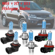 For Suzuki Grand Vitara 06 - 2013 Combo 9005 H7 Halogen Headlight H11 Fog Bulbs