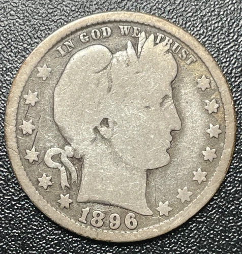 1896 - Barber Silver Quarter